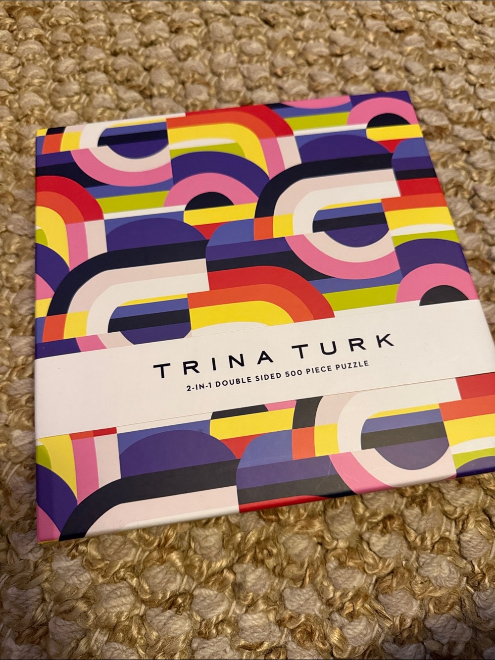 Trina Turk Multicolor 2-in-1 Double-Sided 500-Piece Puzzle